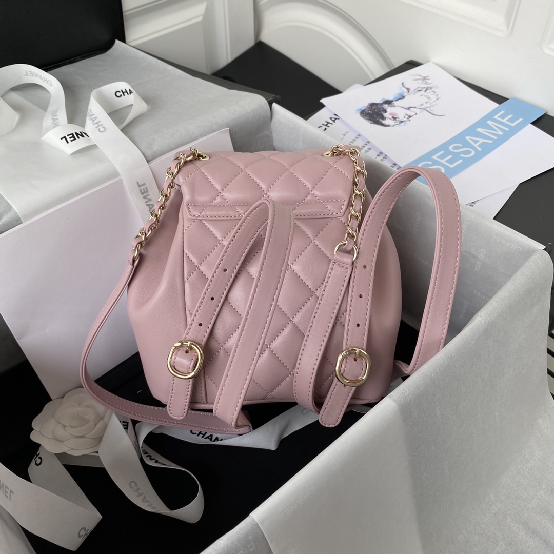 Lambskin Mini Backpack AS2908 Pink